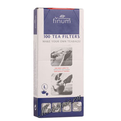 Одноразовые фильтры для чая Finum L отбеленные 100 шт