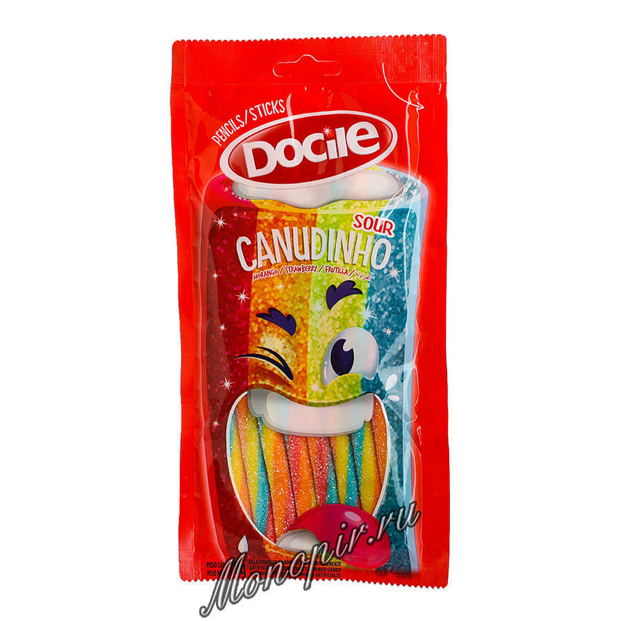 Мармелад Docile Sour Цветные карандаши со вкусом клубники 70 гр