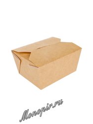 Бумажный контейнер Fold Box, Краф 600 мл 130*110*65 (50шт)