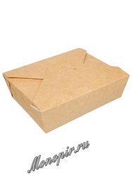 Бумажный контейнер Fold Box, Крафт 950 мл 170*135*50 (50шт)