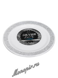 Complement Тарелка пластиковая белая Silver Lace d-230 мм (1уп-6шт)