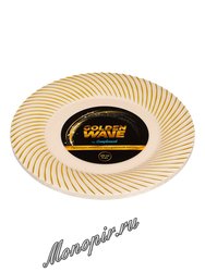 Complement Тарелка пластиковая бежевая Golden Wave d-230 мм (1уп-6шт)